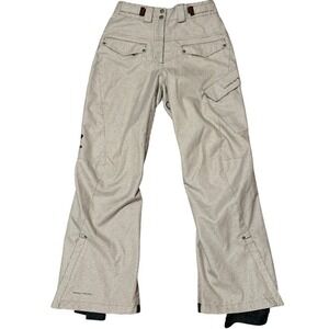 Columbia Woman's Omni-Tech Ski Snowboard Pants, Brown Houndstooth, Size XSMALL